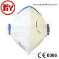 EN149 certificated respirator, FFP2 disposable dust mask with valve